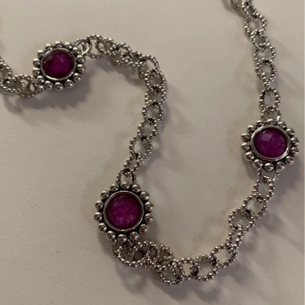 LAGOS 🎉HP🎉 Sterling Silver Maya Charoite Station Necklace
